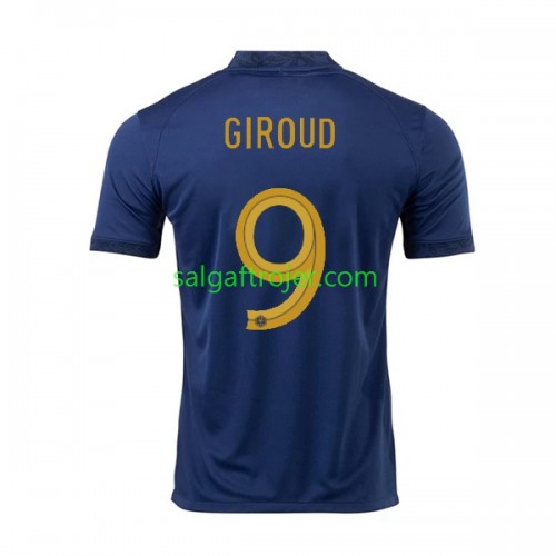 Frankrig Olivier Giroud 9 Fodboldtrøjer Hjemmebanesæt World Cup 2022 Kort ærmer Frankrig Olivier Giroud 9 Fodboldtrøjer Hjemmebanesæt World Cup 2022 Kort ærmer